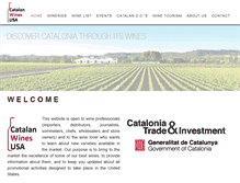 Tablet Screenshot of catalanwinesusa.com